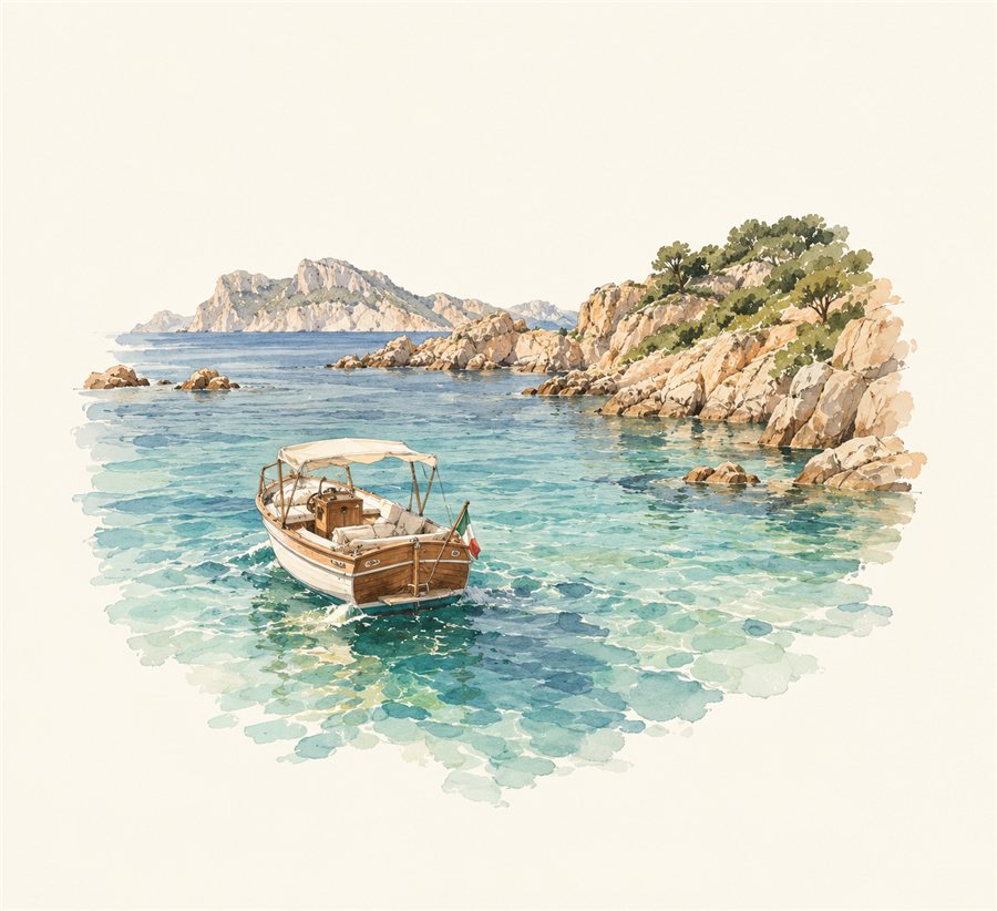 Passeio de barco pela Costa Smeralda