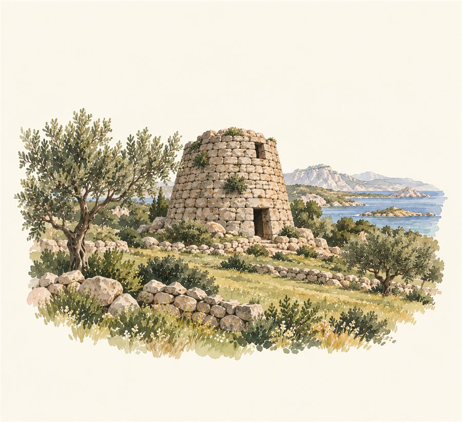 Passeio pelas ruínas de Nuraghe